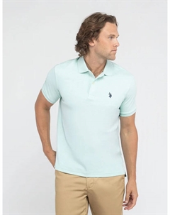 Футболка-поло U.S. Polo Assn Interlock, мятный U.s. polo assn.