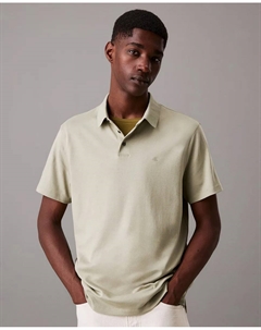 Мужская поло из хлопка супима, кремовый Calvin klein