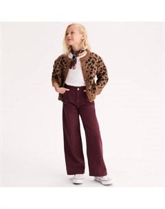 Брюки широкие красный La redoute collections