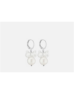 Серьги Splendore с бантом, жемчугом и кристаллом 2 шт Lanzerotti