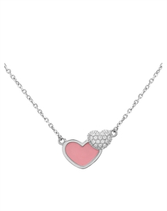 Колье "Сердце", эмаль и камни Sneak peek