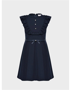 Сарафан синий, с рюшами и ремешком Monnalisa