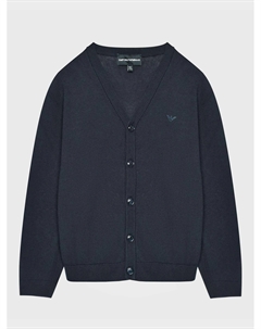 Кардиган с застежкой на пуговицы, синий Emporio armani