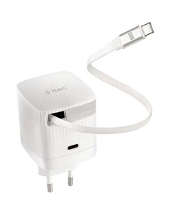 Сетевое зарядное устройство TTEC SmartCharger Duo GAN, USB-A, USB-C, USB-C, 65Вт, белый Ttec
