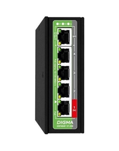 Коммутатор Digma DSP404F-1F-200, неуправляемый