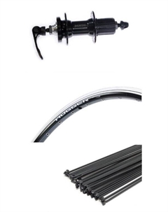 Колесо велосипедное (Weinmann), заднее, 26", под дисковый тормоз, под кассету, на эксцентрике, HL18DB_11268 Hogger