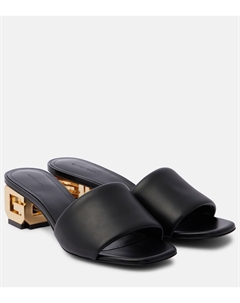 Кожаные мюли G Cube, черный Givenchy