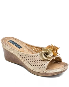 Женские сандалии Juliet на платформе с цветочным принтом, белый Gc shoes