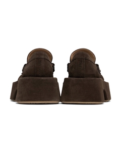 Замшевые лоферы на платформе, коричневый Jw anderson