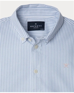 Детская рубашка Oxford Stripe, светло-голубой Hackett