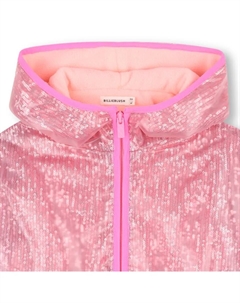 Детский дождевик для девочки с капюшоном и молнией, розовый Billieblush