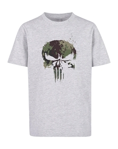 Рубашка Punisher TV - Camo Skull, пятнистый серый Absolute cult