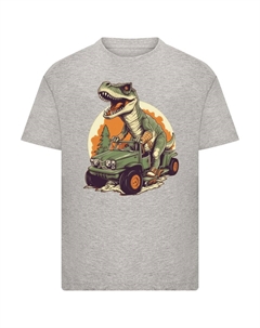 Рубашка Monster Truck Cooler Dinosaurier, серый F4nt4stic