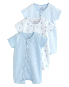 Комбинезон, цвет Sky blue/Light blue/Off white Next