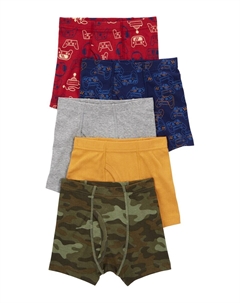 Трусы, цвет Dark blue/Mustard/mottled grey/Dark green/Dark red Carter`s