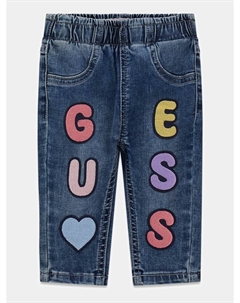 Джинсы свободного кроя, синий деним Guess