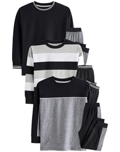 Пижама, цвет Light grey/mottled grey/Black Next