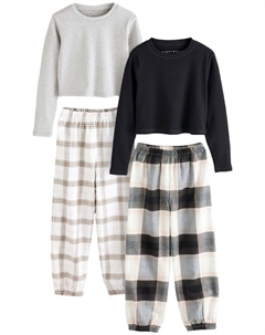 Пижама, цвет Grey/Black Next