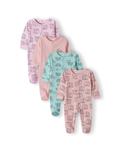 Пижама, цвет Mint/Light pink Minoti