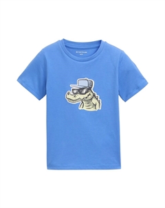 Рубашка Glow In The Dark, цвет Royal blue/Dusty blue Tom tailor