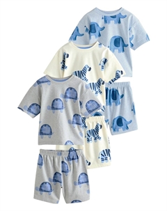 Пижама, цвет Navy/Dusty blue/White Next