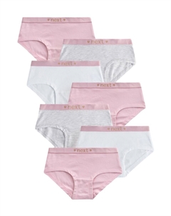 Трусы, цвет Light grey/Dusky pink/White Next