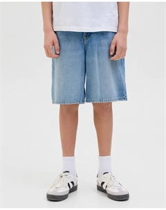 Бермуды для мальчика в стиле ковбоя loose fit, светло-голубой Jack & jones