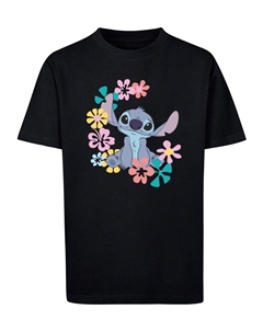 Рубашка Lilo and Stitch, черный Absolute cult