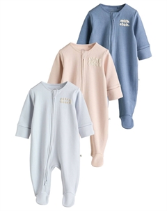 Пижама, цвет Nude/Sapphire/Light blue Next