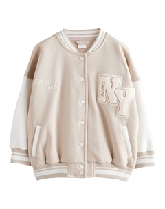 Куртка межсезонная Bestickte Varsity, бежевый Next
