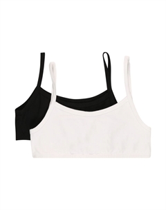 Бюстгальтер-бралетт, черный/белый Schiesser