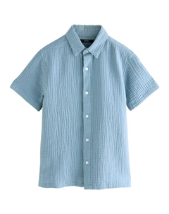 Рубашка на пуговицах классического кроя, светло-синий Next