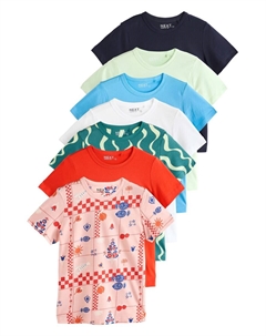 Рубашка, цвет marine blue/Azure/Cyan blue/Pastel green/Rose/Neon red/White Next