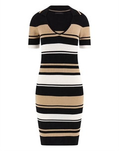 Джерси-платье с короткими рукавами, мультиколор Guess