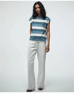 Базовая футболка с принтом, синий Сфера