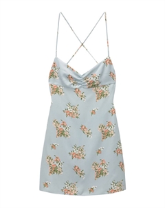 Летнее платье, пастельный синий Pull & bear