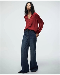 Блуза с пуговицами, красный Сфера