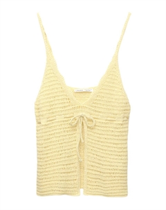 Вязаный топ, цвет Pastel yellow Pull & bear