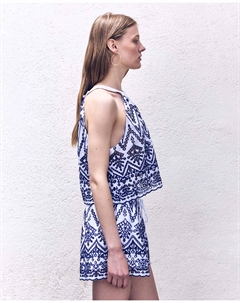 Топ с шифоновым контрастом, белый Сфера