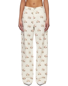 Брюки-бойфренды с принтом, мультиколор Blumarine