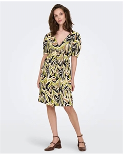 Короткое платье с коротким рукавом и принтом, зеленый Jdy