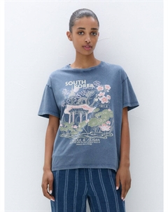 Рубашка, синий Pull & bear