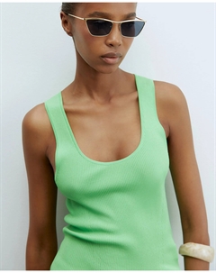 Топ с открытыми плечами, зеленый Сфера