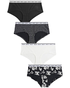 Трусики, черный/белый Next