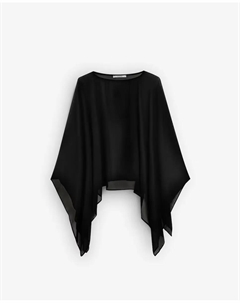 Женская кофта с круглым вырезом и ажурным краем, черный Scalpers