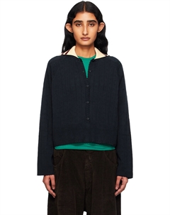 Кардиган с длинными рукавами из органического хлопка, синий Cordera