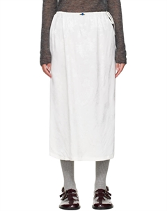 Юбка миди с цветочным жаккардом, белый Cordera