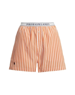 Короткий пижамный комплект Boxer, цвет Orange/White Polo ralph lauren