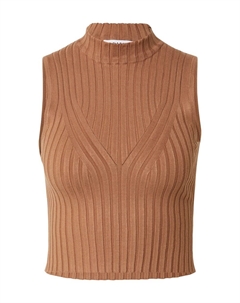 Топ Lynara, коричневый Edited