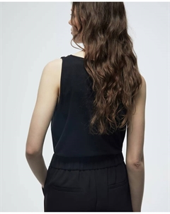 Футболка с отделкой стразами, черный Сфера